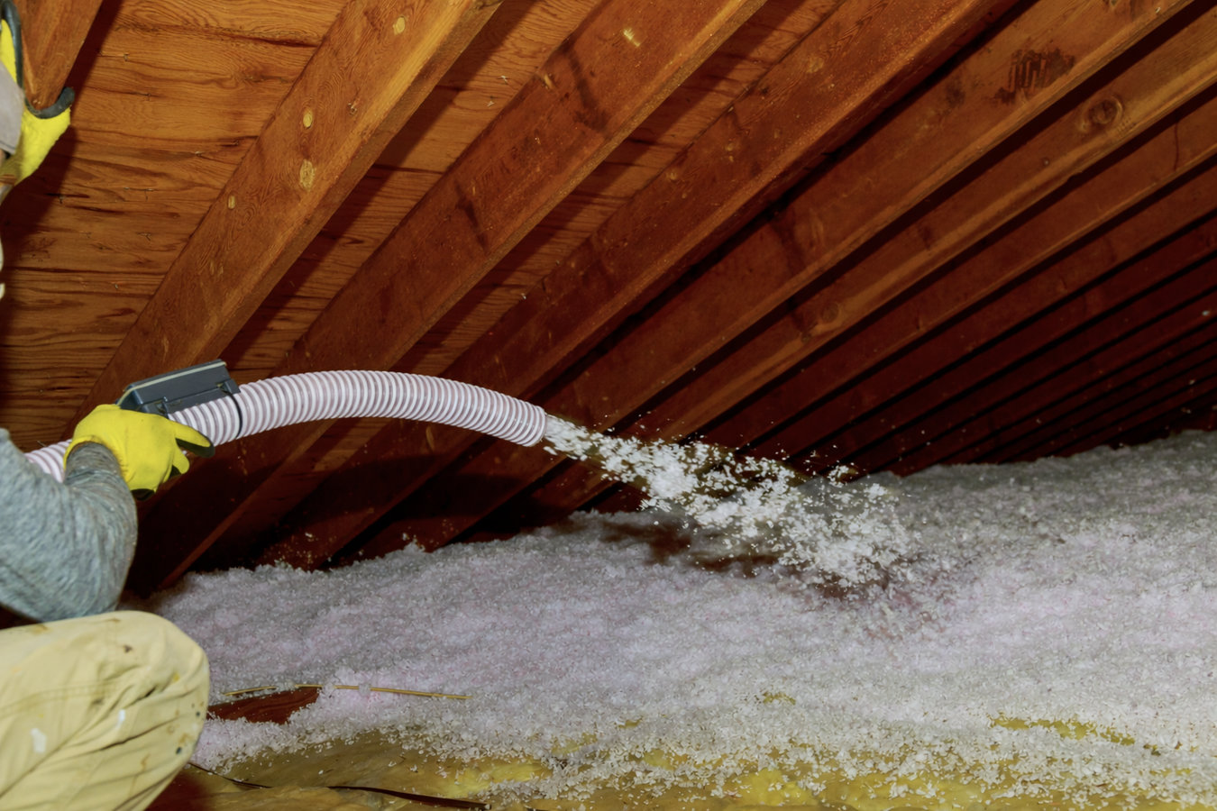 Blown-in insulation